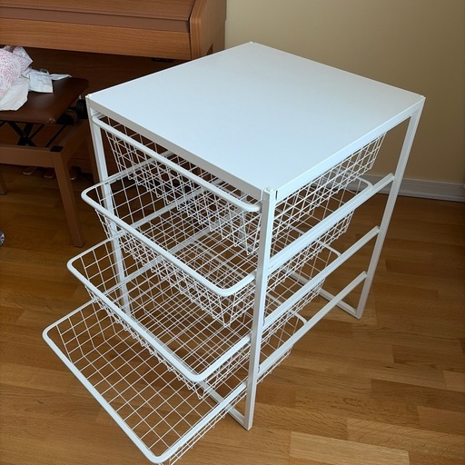 IKEA（イケア）ヨナクセル JONAXEL 4段ワイヤーバスケット（天板付き