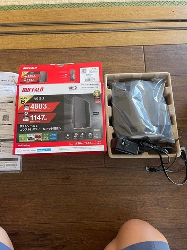 BUFFALO WSR-6000AX8P-MB Wi-Fi 6 本体