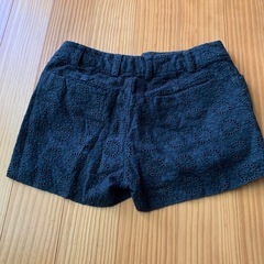 LOWRYS FARM ローリーズファーム黒レール柄ショートパンツの画像