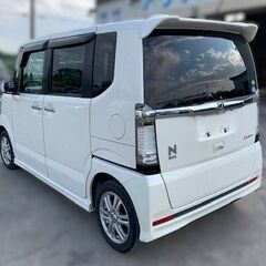 🌟N-BOXカスタム！🚙♥!(^^)!　【車検付き】めちゃゆる審査のオートローン取り扱いしています😍★　ローンに不安な方も安心です。お問い合わせ大歓迎です ！！の画像