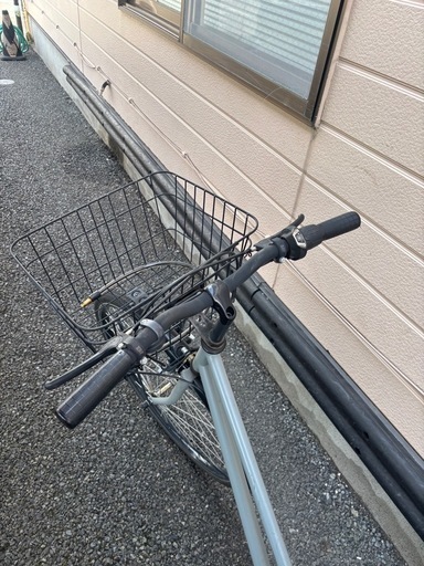 シティサイクル　ギア6段　　ブルーグレー　中古