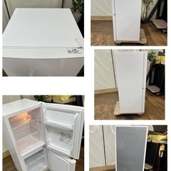 【🐤買取市場 6ヶ月保証】S785 ⭐ NITORI ❘ ニトリ 2ドア冷蔵庫 （106L・右開き）18年製 NTR-106 ⭐ 動作確認済 ⭐ クリーニング済の画像