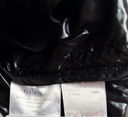 美品 GUCCI グッチ ナイロン シェリーライン レースアップ プルオーバー アノラックパーカー 256138 XT243 Sサイズ
