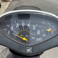 【売約済・お買い上げありがとうございました】始動動画有り🛵💨　HONDAディオ(AF62)50cc  　4ストの高燃費車❗️  便利な前カゴ付き🧺　リアキャリアも付いているのでUberバッグの固定も出来ます👝　走行距離6570km(メーター読み)　 原付　スクーター　50ccの画像