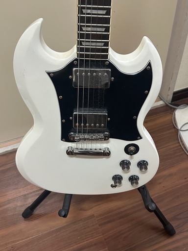 Blitz BSG-STD ブリッツ SGタイプ WH (White) : ミュージックファーム ギター Blitz SG ソリッドギター
