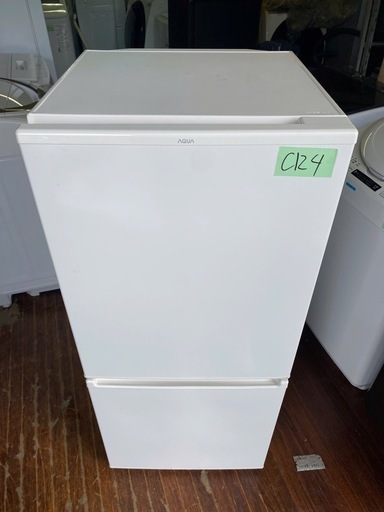 NO C124?福岡市内配送設置無料✨?AQR-17J-W(ミルク) 2ドア冷蔵庫 右開き 168L 2020年式