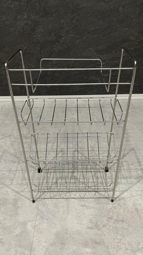 中古品　ラック 3段シャンプーラック (ちきち) 神野の収納家具《スチールラック》の