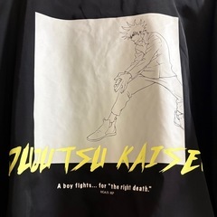 RAGEBLUE x呪術廻戦コラボコーチジャケット 伏黒恵ブラックLサイズの画像