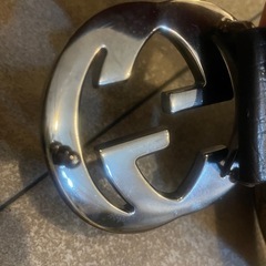 【1回使用】GUCCI レザーベルト ブラウン 80・32の画像