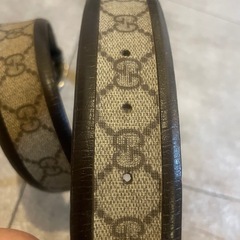 【1回使用】GUCCI レザーベルト ブラウン 80・32の画像