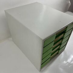 KOKUYO コクヨ 5段 書類ケース 収納ケース 事務用品 オフィス 昭和レトロ 幅26cm×奥行34cm×高さ24cmの画像