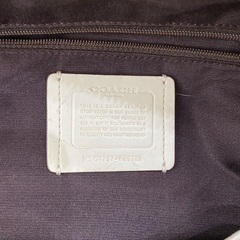 coach バッグ 2way ホワイトの画像