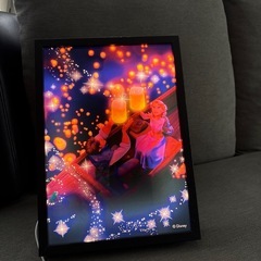 塔の上のラプンツェルLEDランプインテリアパネルの画像