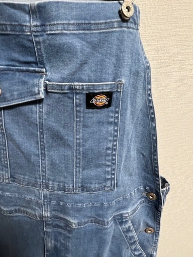 新品未使用 Dickies D-689 ストレッチシルキーデニム オーバーオール
