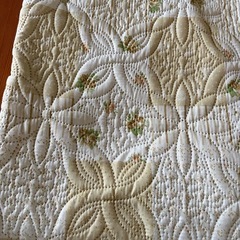 美品 カーペット　ソーファ掛け 花柄　韓国風　1850cm✖️1850cmの画像