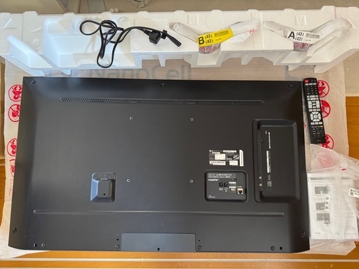 【美品】LG 43インチ 4Kテレビ 43NANO75JPA 元箱あり