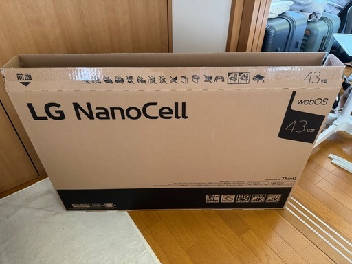【美品】LG 43インチ 4Kテレビ 43NANO75JPA 元箱あり