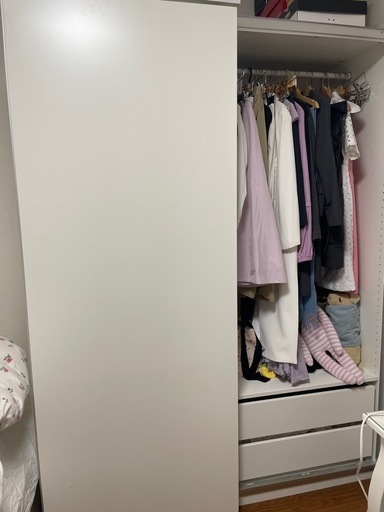 IKEA PAX パックス / ワードローブ 引き戸付要組み立て (ワイン) 市川 