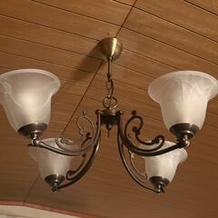 シャンデリア LED 【 PALAIS 】 4灯 アンティーク風 美品の画像