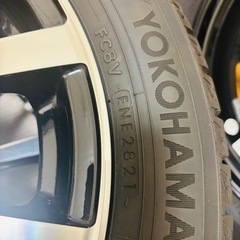 14インチアルミホイール付き2021年YOKOHAMAタイヤ4本の画像
