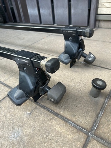 RV-INNO K274 ルーフキャリア バー　セット　鍵付き ベースキャリア