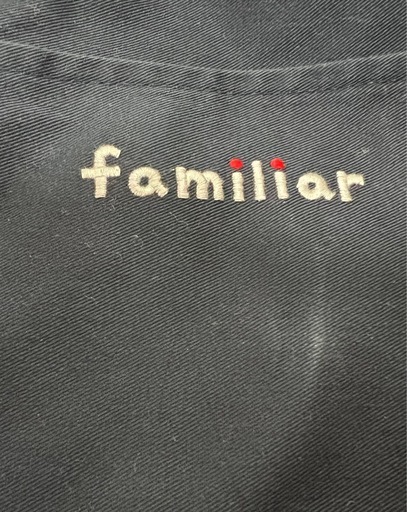 ファミリア　familiar マザーズバッグ　ネイビー×赤　チェック　大容量