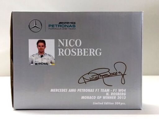 MINICHAMPS 1/18 メルセデス AMG ペトロナス F1 W04 N.ロズベルグ モナコGP 2013 ミニチャンプス ミ