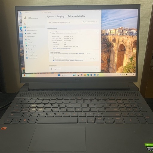 Dell G15 5511 RTX3060 Core i7-11800H 16GB 165Hz