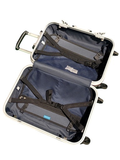 【中身新品/ストッパー付】ワールドトラベラー スーツケース 鍵2本 エース