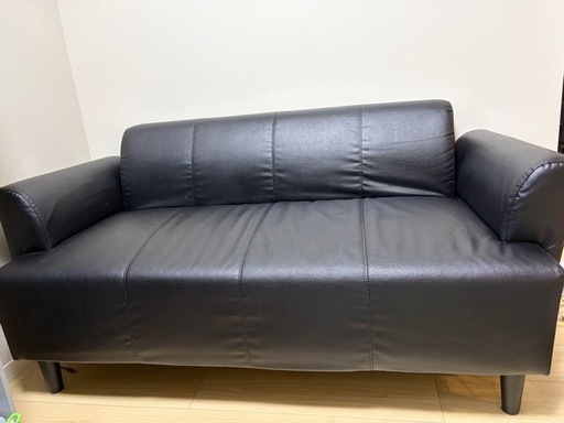IKEA合皮ソファ (さぎょ) 国府台のソファ《2人掛けソファ》の中古
