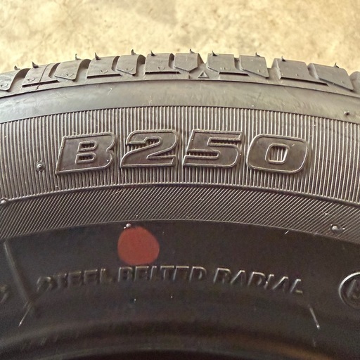 夏タイヤ185/65R15 ブリヂストンB250 (熱海) 泉外旭川のタイヤ