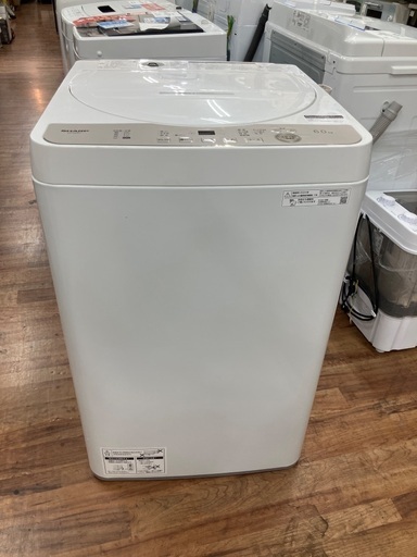 SHARP 全自動洗濯機　ES-GE6H 6.0kg 2024年製