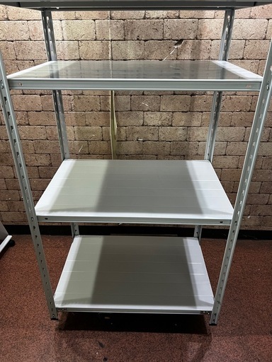 5段スチールラック 収納家具 オフィス家具 ホワイト