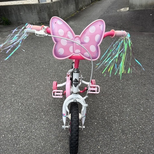 ミニーマウス　自転車　　