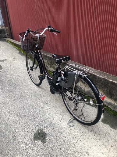 【京都発】京の楽チャリ　電動アシスト自転車　ヤマハ　26インチ　茶色 ヤマハ 電動アシスト自転車 茶色 ヤマハ 電動自転車（色：ブラウン系 