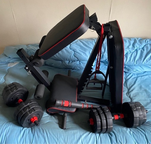 ダンベル＆バーベルセット 19kg とベンチセット(お得)