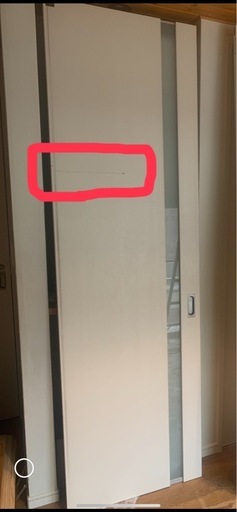 【美品】WOODONE 室内引戸H2360×W710 枠・レール一式付 ホワイト