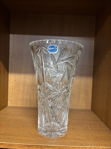 BOHEMIA Crystal ボヘミアクリスタル 花瓶 フラワーベース (こむぎ