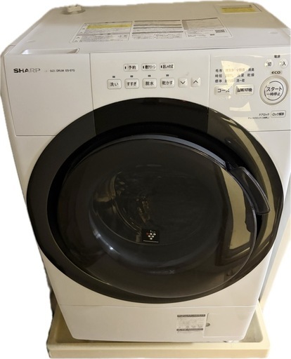 2022年式 SHARP ES-S7G-WL ドラム式洗濯機