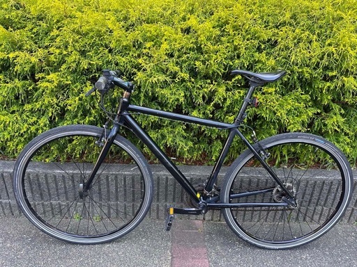 クロスバイク FUJI RAIZ 自転車 19インチ クロスバイク マットブラック