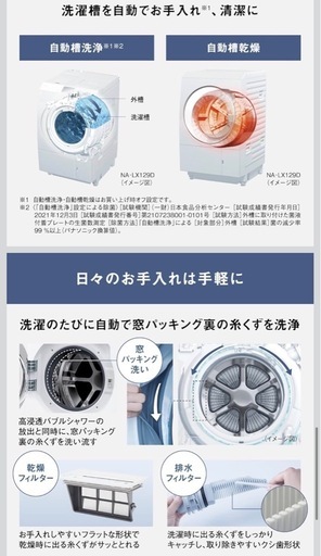 【説明欄・価格改定後】Panasonicドラム式洗濯機