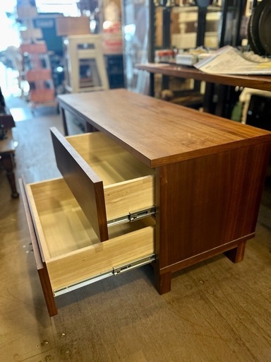 《売約済》　無印良品 MUJI オーク材 ウォールナット材 テレビボード 110cm TVボード テレビ台 ローボード AVラック 引
