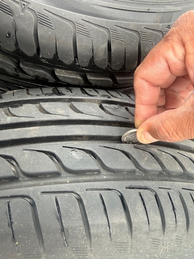 185/70 R14鉄製の車輪セット