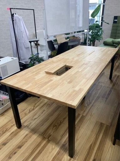 オフィス用家具 木目調デスク／作業台 天板下収納付き（）• サイズ（約）: