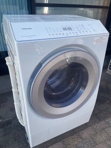 極美品❗️ほぼ未使用❗️25年製東芝ドラム式洗濯機ZABOON TW-127XE5R 極美品❗️ほぼ未使用❗️25年製東芝ドラム式洗濯機