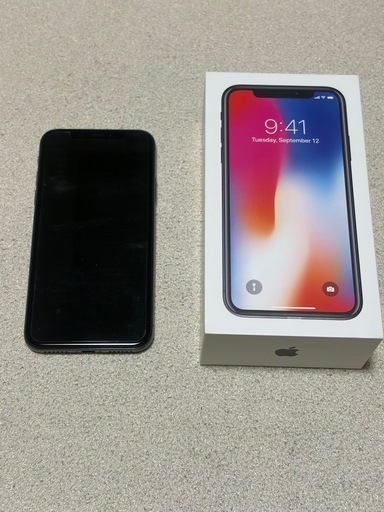 美品　
iPhone X 64ギガ iPhone X 64GB バッテリー容量 85% 超美品 iPhone X 64GB バッテリー 
