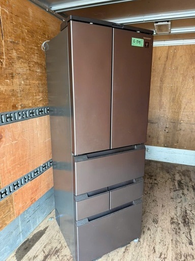 NO C134?福岡市内配送設置無料✨?プラズマクラスター冷蔵庫 SJシリーズ ラスティックダークメタル SJ-MF50K-H [幅6