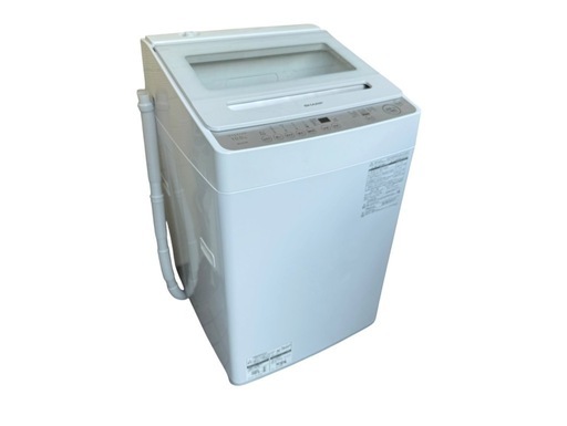 ⭐️全額返金保証⭐️】◯【美品】SHARP シャープ 全自動電気洗濯機 