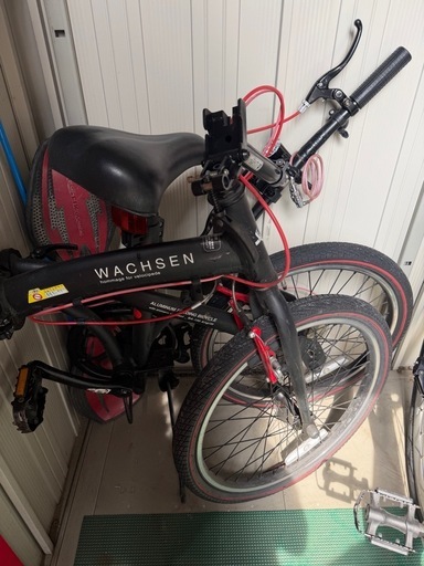 【WACHSEN】6段変速 折りたたみ自転車 20インチ アルミフレーム
