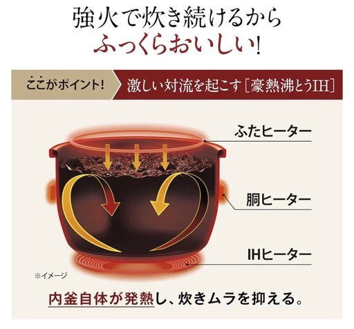 象印マホービン　炊飯器　5.5合　極め炊き　IHタイプ